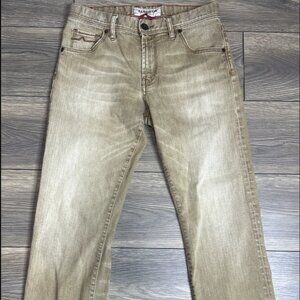 Alberto Stone Modern Fit Tan/Brown Jeans size 32x32